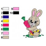 Animal Baby Rabbit 01 Embroidery Design